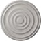Ekena Millwork Carton Ceiling Medallion (For Canopies up to 2 5/8"), Hand-Painted Ultra Pure White, 12 5/8"OD x 1"P CM13CAUWF - alternate 1